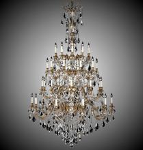 American Brass & Crystal CH9828-A-01G-PI - 40 Light Chandelier